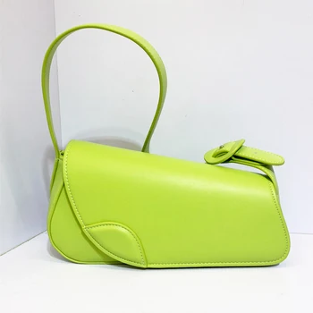 Необычный дизайн, сумка контрастного цвета для подмышек, роскошная дизайнерская женская сумка 2023, новая модная высококачественная сумка через плечо,