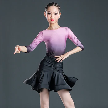 Летняя одежда для современных танцев для девочек, костюм для соревнований по бальным танцам, костюм для латиноамериканских выступлений, тренировочное платье SL4977