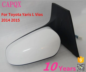 CAPQX 3Pin Автоматическое Электрическое Боковое зеркало заднего вида Зеркало заднего вида для Toyota Yaris L Vios 2014 2015