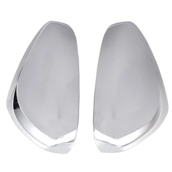 Хромированные боковые зеркала для стайлинга автомобилей Глянцевые пары накладок Аксессуары для Peugeot 3008 5008 2017 2018 Накладка заднего вида