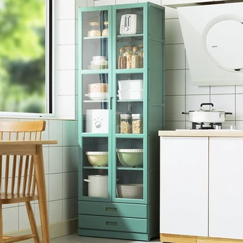Простые узкие кухонные шкафы, бытовая кухонная мебель, Многослойный винный шкаф для хранения в гостиной, Современный кухонный буфет