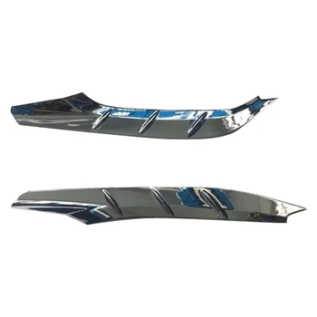 Автомобильный Хромированный Серебристый передний бампер, крышка уголка для губ, Отделка нижнего бампера для -V XRV XR-V 2022 2023