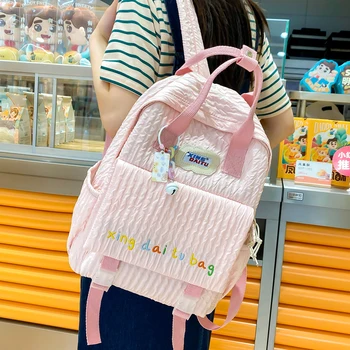 Модный Водонепроницаемый женский рюкзак для девочек-подростков Kawaii BookBag Рюкзак для ноутбука ярких цветов Милая студенческая школьная сумка Mochila Female
