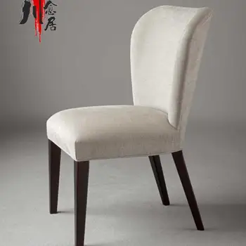 Современный простой обеденный стул из массива дерева, дизайнерский стул для переговоров в отделе продаж элитного отеля, на стойке регистрации клуба