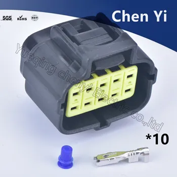 Черные 10-контактные автомобильные разъемы дисплей монитор инструментальный штекер 1.8 женский 174655-2 пластиковые адаптеры для жгутов проводов