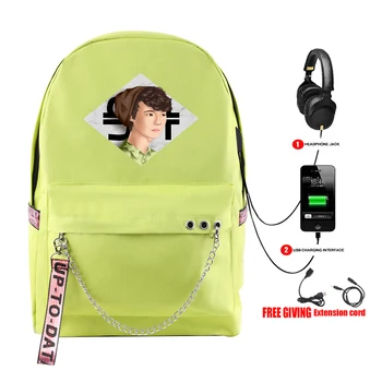 Новинка в стиле Харадзюку, крутые школьные сумки Унисекс Wilbur Soot, USB-дорожные сумки с принтом, Оксфордские водонепроницаемые рюкзаки для ноутбука, наплечные рюкзаки