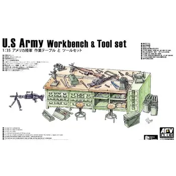 AFV Club AF35302 1/35 Верстак и набор инструментов для США - Комплект масштабной модели