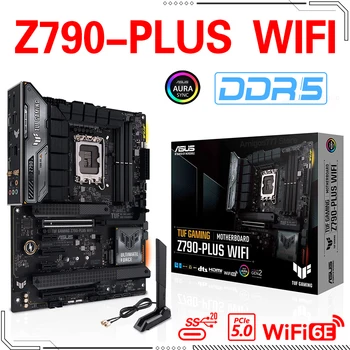 Asus TUF GAMING Z790 PLUS WIFI DDR5 Материнская плата Intel Z790 LGA 1700 13-й процессор 128G PCI-E 5.0 Настольный игровой ATX 7200 Разгон