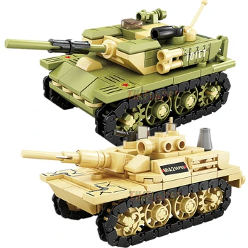 MOC 99A Основной боевой танк M1A2 Военный городской автомобиль, строительные блоки, классическая модель, наборы кирпичей, Идеи