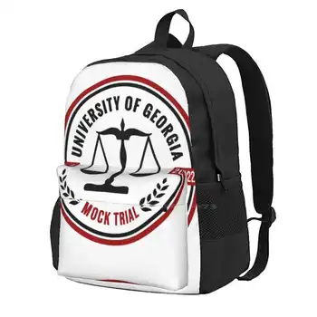 Uga Mock Trial 21-22 3D дизайн рюкзака с принтом Студенческая сумка Mock Trial Uga Amta