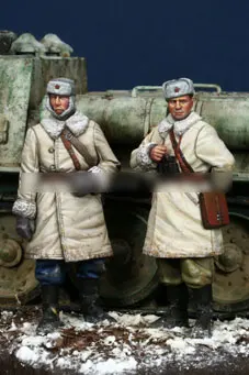 [tuskmodel] набор фигурок из смолы в масштабе 1 35, советский танкист Второй мировой войны, 2 фигурки a35092