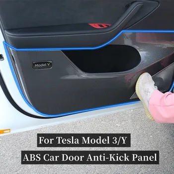 Накладка Для Защиты Двери Автомобиля От Ударов Tesla Model 3 Model Y 2022 ABS Декоративная Панель Для Защиты Двери Наклейка Tesla Model Y 2023 Аксессуар