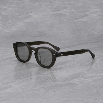 Оптические солнцезащитные очки японского бренда, очки Uv400 в ацетатную полоску премиум-класса, мужские дизайнерские Роскошные очки ручной работы для женщин 341