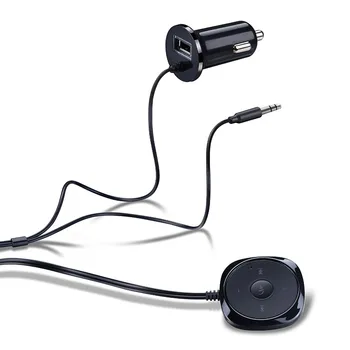 Автомобильный комплект беспроводной громкой связи Bluetooth MP3 3,5 мм AUX Аудио Музыкальный приемник Адаптер USB Зарядное устройство прикуриватель Автомобильное магнитное основание
