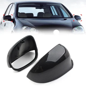 1 Пара Углепластиковых Автомобильных Зеркал Заднего Вида Для VW Golf 5 GTI EOS Jetta Passat Sharan Для Skoda