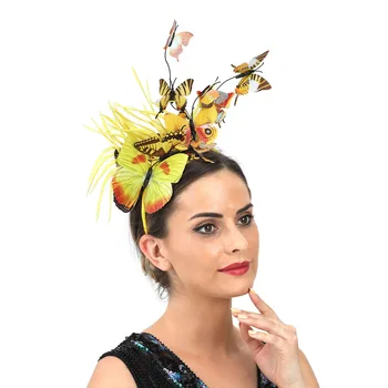 Модные повязки с бабочками для женщин, украшение для фестиваля красочных бабочек, головной убор для костюма лесного эльфа для женщин и девочек