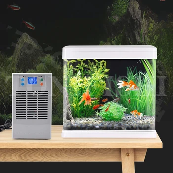 Бытовой аквариум для рыб, небольшая охлаждающая машина, мини-аквариум для циркуляции воды, интеллектуальный регулятор температуры 10-30 л