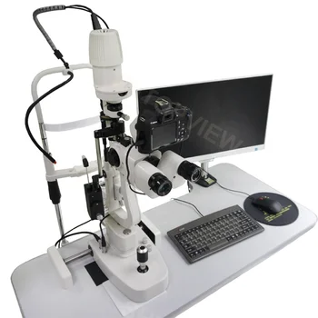 Микроскоп с щелевой лампой LS-5 Профессиональный офтальмологический медицинский инструмент 5 ступенчатая светодиодная цифровая щелевая лампа