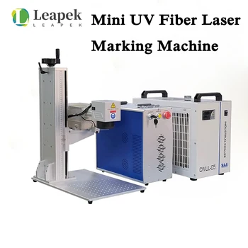 УФ-лазерная маркировочная машина мощностью 3 Вт 5 Вт и лазерная гравировальная машина для стекла, пластика, бумаги, ткани, дерева, металла