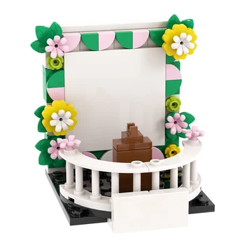 MOC City Wedding Series Arch Flower Brick Street View Строительные блоки, аксессуары, игрушка для детей, креативный подарок, украшение дома