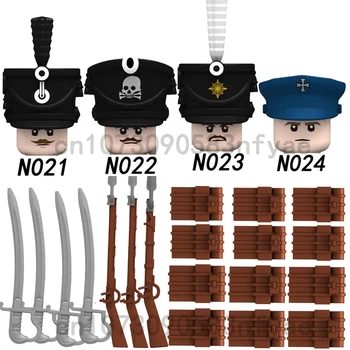 N021-N024 Прусские Солдаты Строительный Блок Фигурки Развивающие Игрушки Для Детей N021 N022 N023 N024 N205 N206 N207 N208