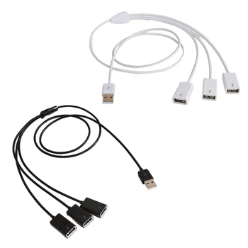 USB-удлинитель 3 в 1 USB-кабель для зарядки Кабель для быстрой зарядки USB-разветвитель USB от мужчины к USB-женщине Адаптер USB 2.0