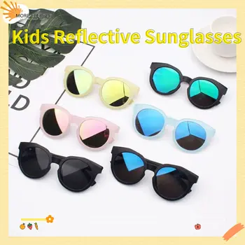Новые детские Светоотражающие солнцезащитные очки Для девочек, Милые Детские Красочные солнцезащитные очки, Детская уличная одежда, Солнцезащитные очки, Игрушки для мальчиков, Милые очки, 1шт.