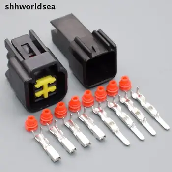 shhworldsea 5/30/100 комплектов 2,3 мм штекерная вилка FWY-C-4F-B водонепроницаемый электрический штекерный разъем 12444-5504-2