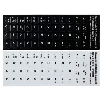 Наклейка с клавиатурой на испанском языке, крышка клавиатуры для настольного ноутбука