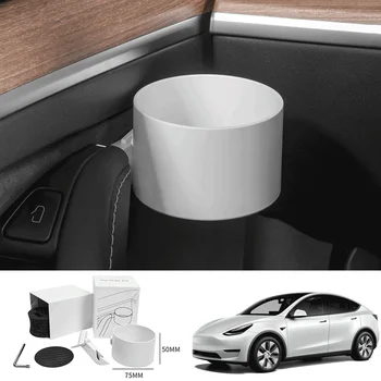 Подстаканник на дверце автомобиля, Многофункциональный ящик для хранения стаканов для воды, Автомобильные Аксессуары для Tesla Модель 3 Модель Y 2022 2021 2020 2019 2018
