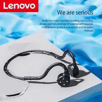 Наушники Lenovo X5 с костной проводимостью, спортивные, водонепроницаемые, Hi-Fi, MP3-плеер, наушники для дайвинга, встроенные 8 ГБ