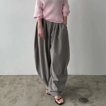 Японский нишевый дизайнерский стиль 2023, ранняя весна, новые женские шаровары