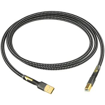 HiFi Аудио USB-USB-B Type C Lightning Цифровой Кабель для Декодера Усилителя Звуковой Карты Мобильного Телефона ПК