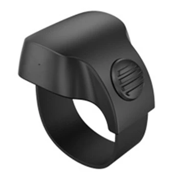 Портативное мини-кольцо дистанционного управления затвором для селфи с телефоном Bluetooth 5.1, беспроводное кольцо интеллектуального дистанционного управления (черное)