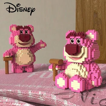 Disney Toy Story, Строительные блоки из микрочастиц Lotso, модели для мальчиков и девочек, Собранные строительные блоки, Развивающие игрушки для детей В подарок