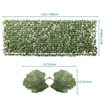 Имитационный забор из кленовых листьев 1 м * 3 м (952 листа) [На складе в США]