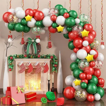 1 комплект Рождественских шаров, Гирлянда, Арка, Воздушные шары, Рождественский декор для дома Navidad Kerst Natal, Подарочный шар с Новым годом