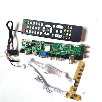 Подходит LTN140AT08-S01/S02 40-контактный LVDS 1366 *768 3663 ТВ цифровой AV HDMI-Совместимый VGA USB DVB универсальный ЖК-контроллер  