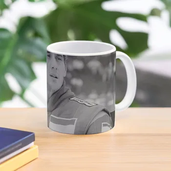 Кофейная кружка пилота Формулы-1 Айртона Сенны Кофейная чашка из керамического стекла Эстетичные кофейные чашки
