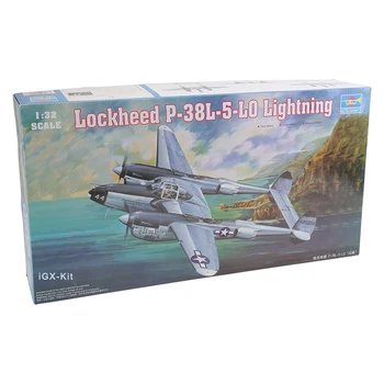 Трубач 02227 1: 32 американский Истребитель Lockheed P-38L-5-LO Lightning Военной Сборки Пластиковый Конструктор Ручной Работы