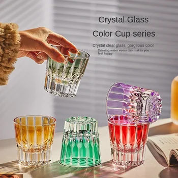 Ресторан Inn Style Crystal Glass Light Класса люкс Edo Chisel Домашний стакан для воды Барный бокал для виски, бокал для иностранного вина
