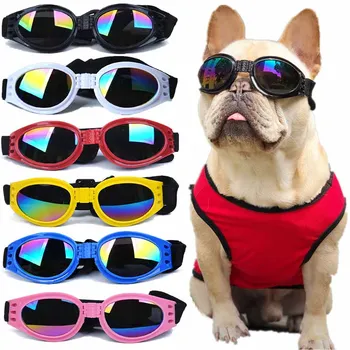 Разноцветные очки для собак, предотвращающие ультрафиолетовое излучение, черные очки для собак, модные солнцезащитные очки для маленьких и больших собак, очки для фотосессий, доступ для домашних животных