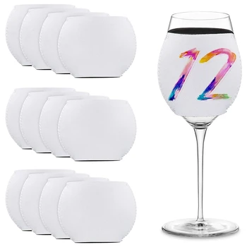 Сублимационные заготовки Рукав для бокала для вина, неопреновый изолятор для бокала для вина, крышка для стеклянных принадлежностей для сублимационных украшений
