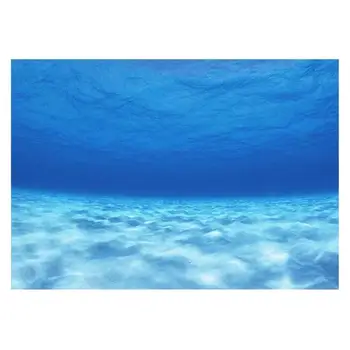 Плакат с 3D-клеем из ПВХ с изображением морской воды для фона аквариума Background