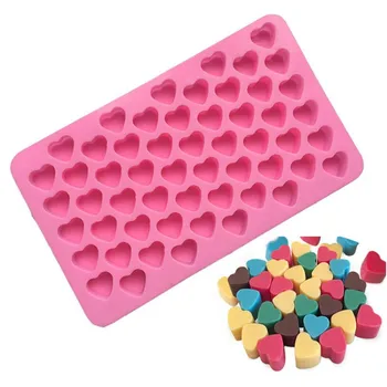 Силиконовый лоток для кубиков льда в форме мини-сердца, форма для шоколадной помадки, 3D-формы для выпечки желейного печенья, инструменты для украшения торта MUMR999