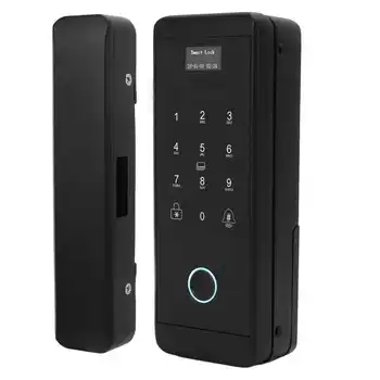 Интеллектуальный пароль по отпечатку пальца, цифровая голосовая подсказка Wi-Fi для стеклянной деревянной раздвижной двери