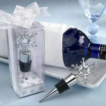 Металлическая пробка для снежных бутылок Свадебные сувениры Праздничные принадлежности Рождественские Деловые мероприятия День рождения Памятные подарки