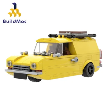 Buildmoc A Only Fools and Horses высокотехнологичный Трюковой Автомобиль Строительные Блоки DIY Игрушки Подарки Детям 1967 Reliant Regal Supervan