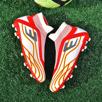 2023 НОВЫЕ мужские футбольные бутсы для взрослых и детей Футбольные бутсы с высокими щиколотками, спортивная обувь для тренировок на траве, мужские кроссовки
