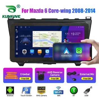 10,33-Дюймовый Автомобильный Радиоприемник Для Mazda 6 Core-wing 2008 2Din Android Восьмиядерный Автомобильный Стерео DVD GPS Навигационный Плеер QLED Экран Carplay
